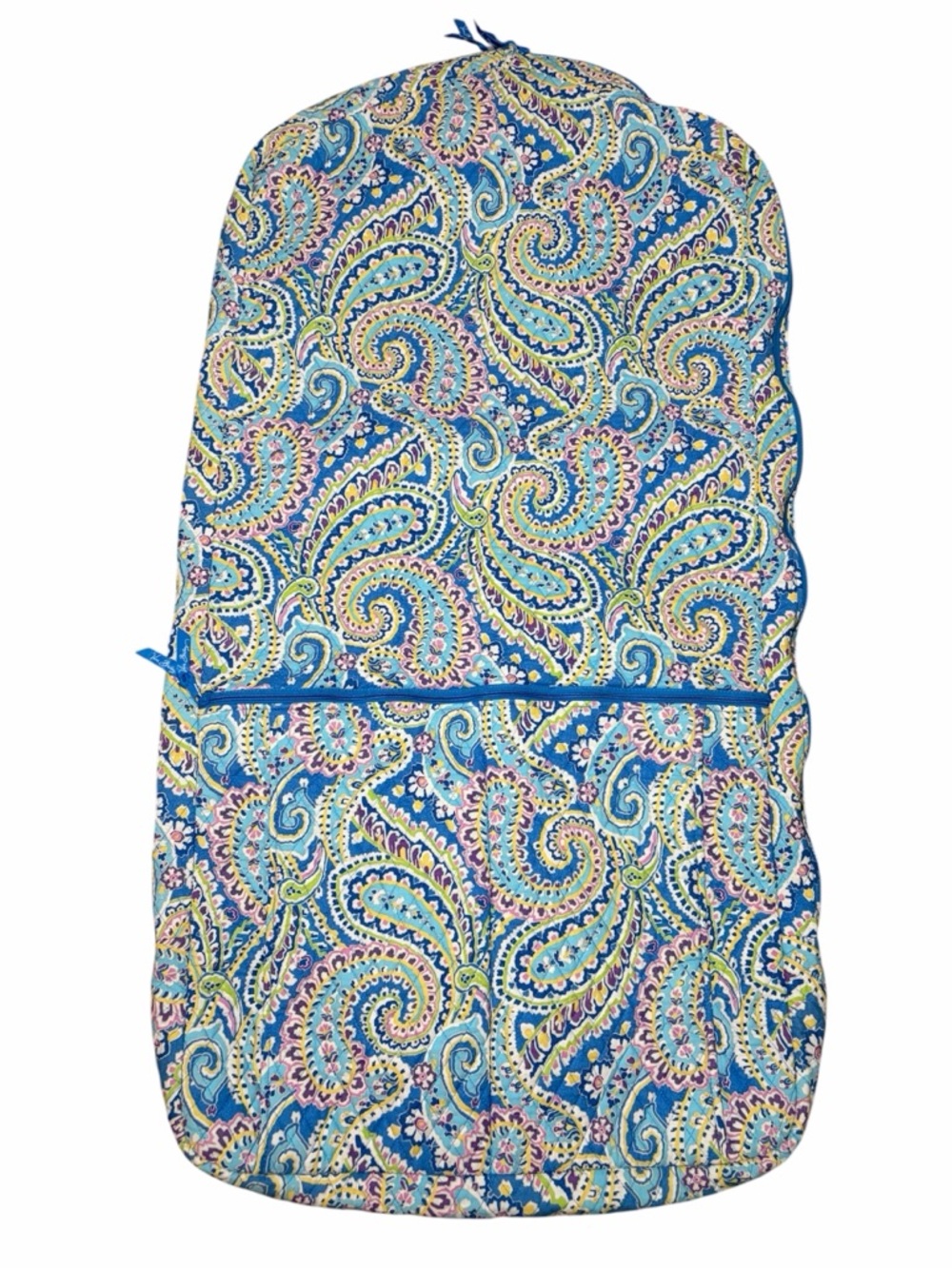 Vera Bradley Capri Blue Travel Garment Bag Great Condition 100% Cotton RARE EUC